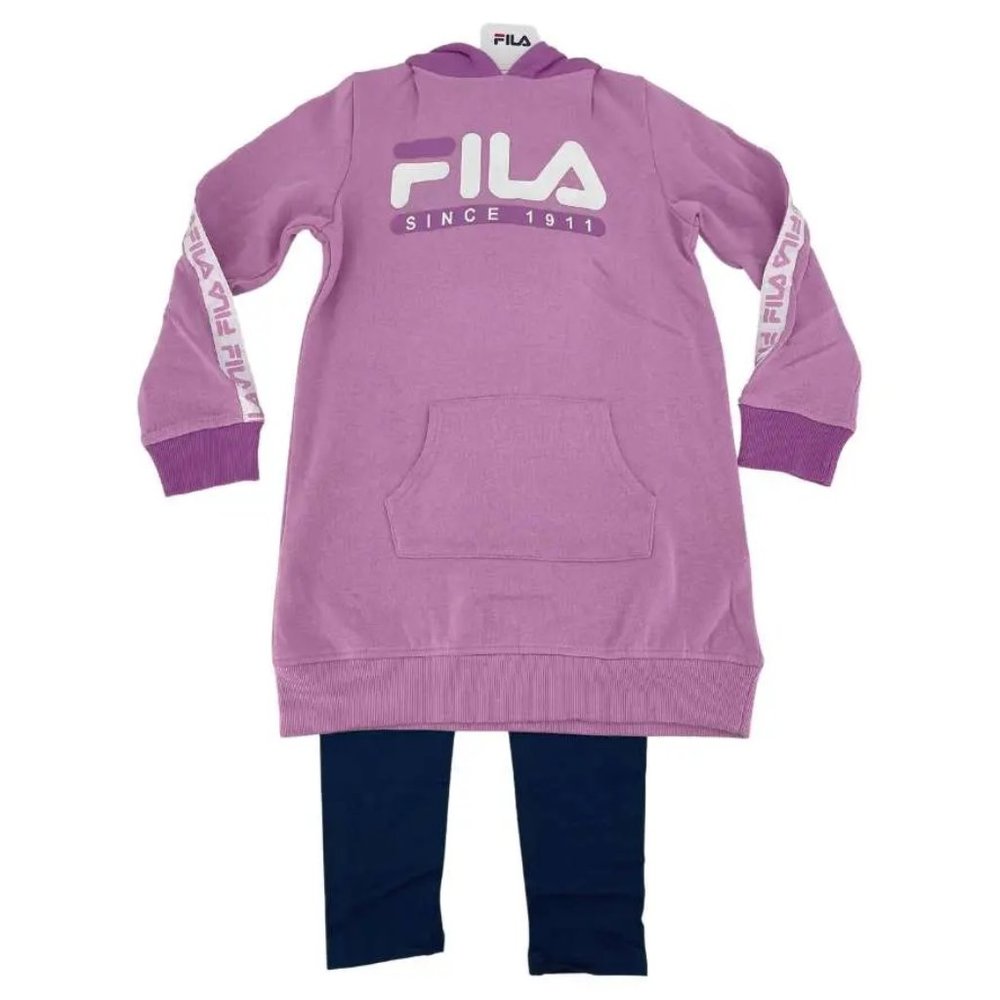 Fila | Girl's Sweater Dress Set | 2 Piece Set | Purple & Navy | Various Sizes
